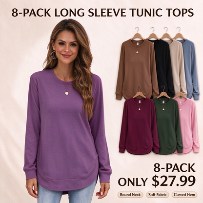 Limited time sale🔥Womens Sweatshirt Crewneck Long Sleeve Shirts Tops