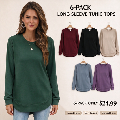 Limited time sale🔥Womens Sweatshirt Crewneck Long Sleeve Shirts Tops