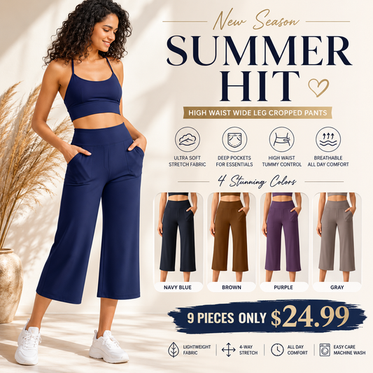 🔥 Once You Try These Capri Yoga Pants, You’ll Want Every Color ✨ High Waisted Comfort Fit with Pockets