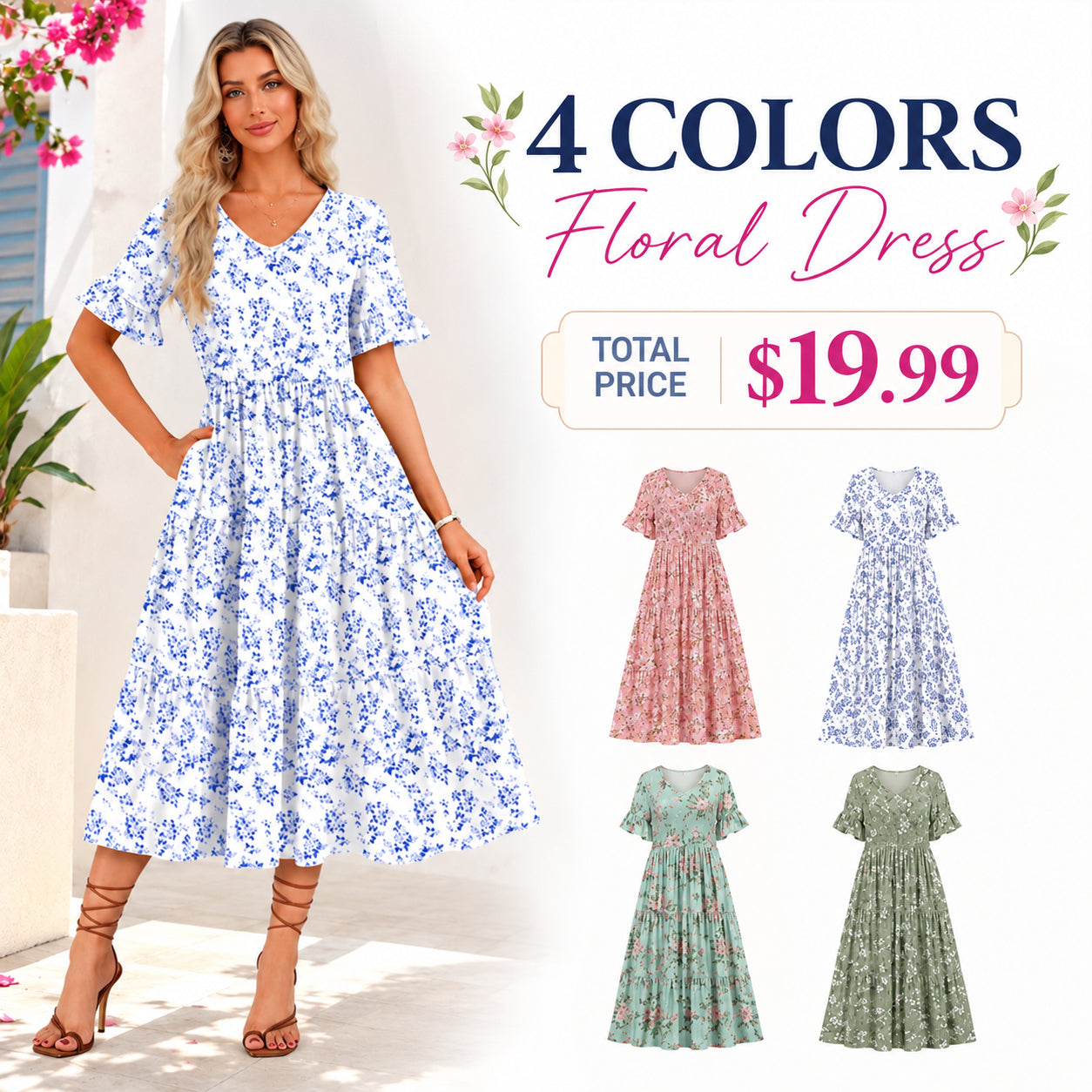 ✨ The Summer Dress Everyone Loves | Flowy Floral Midi with Pockets