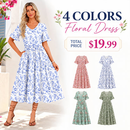 ✨ The Summer Dress Everyone Loves | Flowy Floral Midi with Pockets