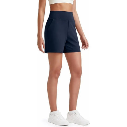 Women's High Waisted Athletic Shorts ✨ Running Yoga Workout Shorts with Pockets Casual Summer Activewear
