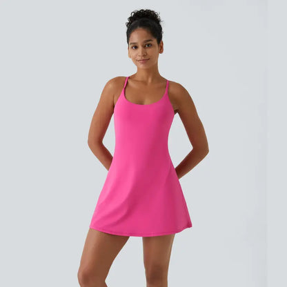 FINAL HOURS🔥 Backless Active Mini Dress Ultra Soft • Easy Peezy Fit