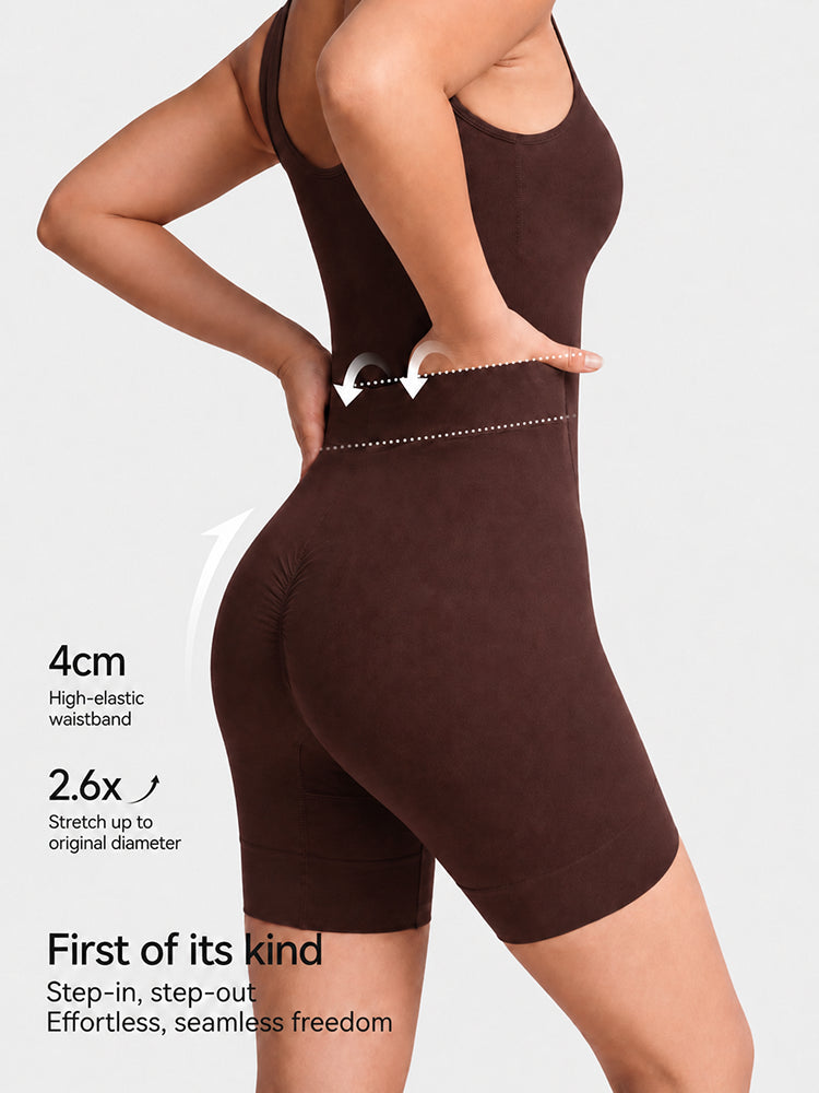 Back Pull Down Easy Bathroom Shaping Bodysuit I Tuimmy & Butt Contour Shapewear