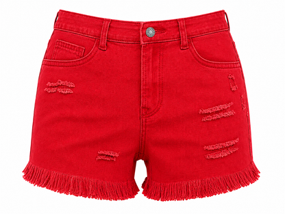 Women's Casual Mid-Rise Denim Shorts ✨ Relaxed Fit Everyday Summer Essential