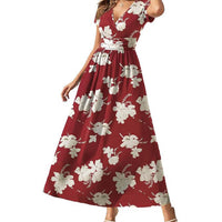Red White Floral