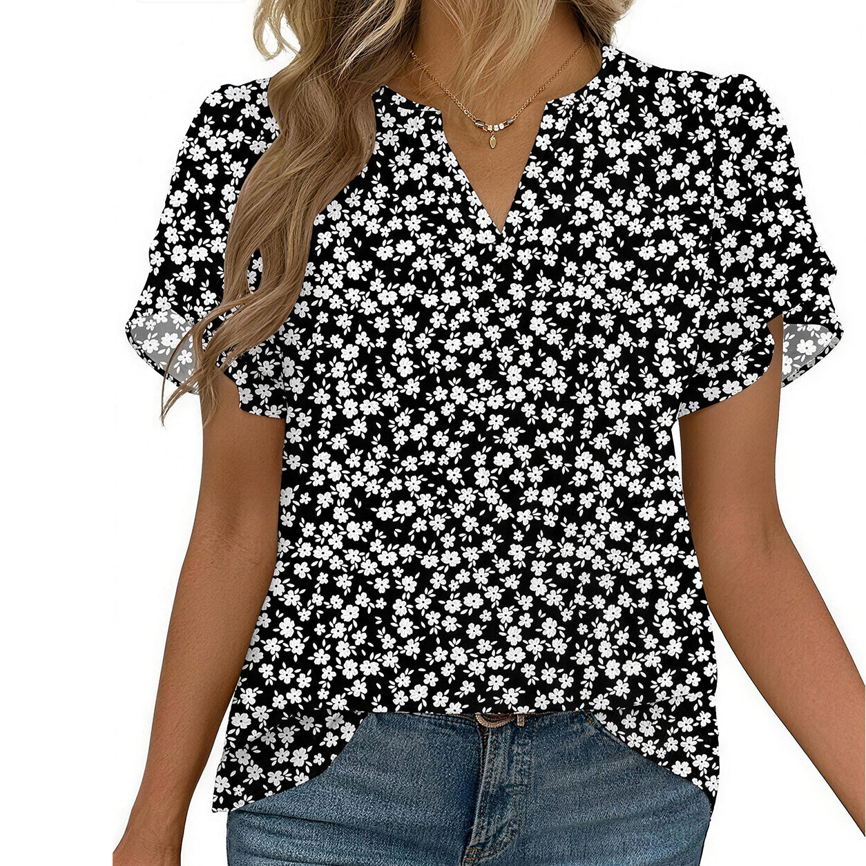 💎 Instantly Elevate Your Look | Elegant V Neck Chiffon Blouse