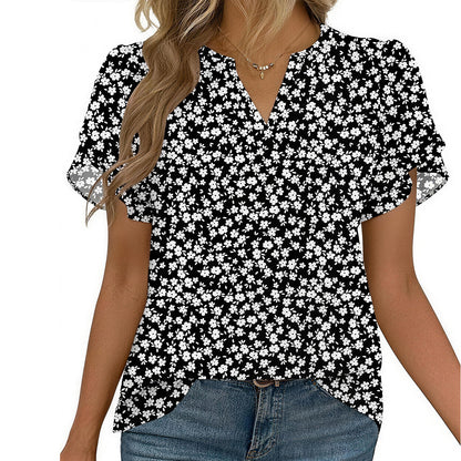 💎 Instantly Elevate Your Look | Elegant V Neck Chiffon Blouse