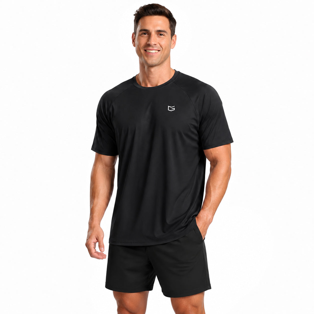 Men's Athletic Workout T-Shirt ✨ Moisture Wicking Cooling Performance Tee for Running & Gym