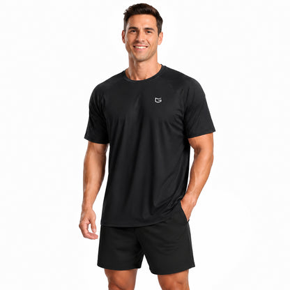 Men's Athletic Workout T-Shirt ✨ Moisture Wicking Cooling Performance Tee for Running & Gym