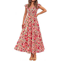 Floral Orange Pink Red