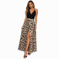Black Floral Leopard