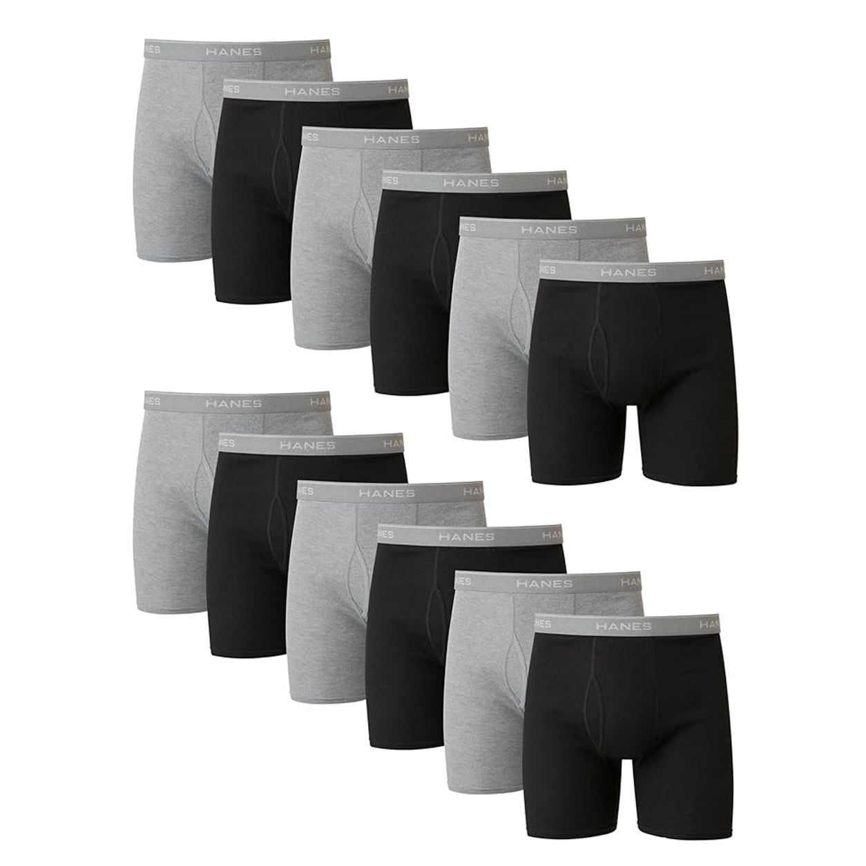 Men's Cotton Boxer Briefs ✨ Breathable Moisture-Wicking Underwear with No Ride Up Comfort