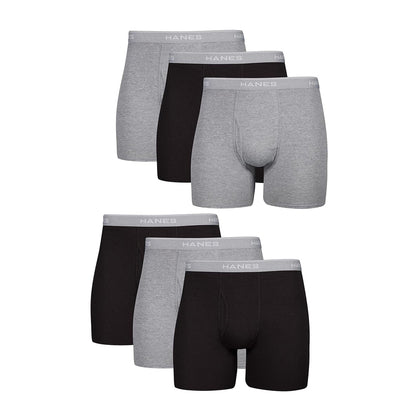 Men's Cotton Boxer Briefs ✨ Breathable Moisture-Wicking Underwear with No Ride Up Comfort