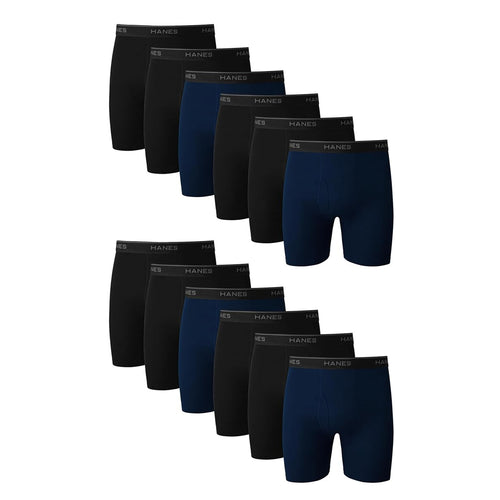 Men's Cotton Boxer Briefs ✨ Breathable Moisture-Wicking Underwear with No Ride Up Comfort