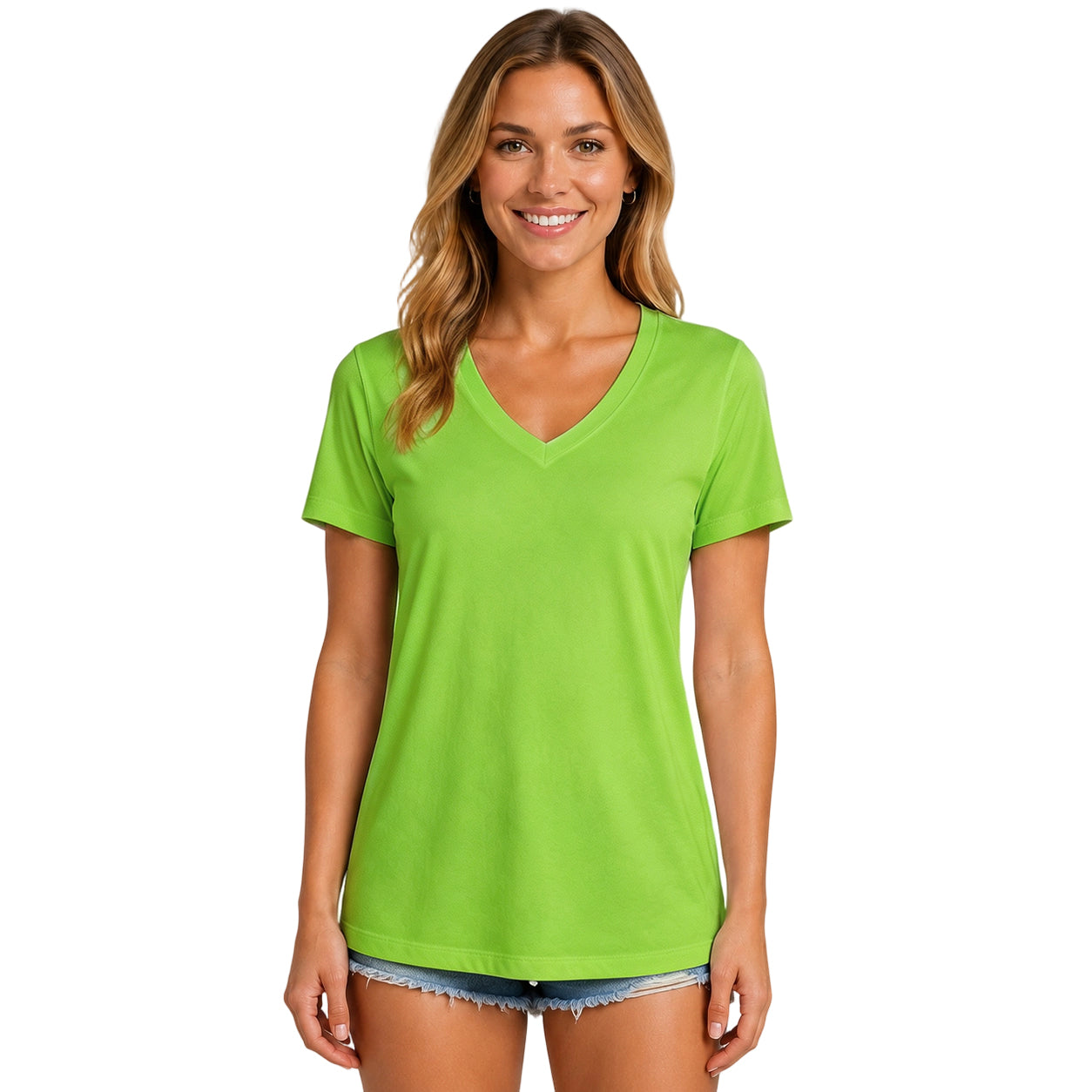 Women's V-Neck Athletic Shirt ✨ Quick-Dry Moisture Wicking UV Protection Workout Top