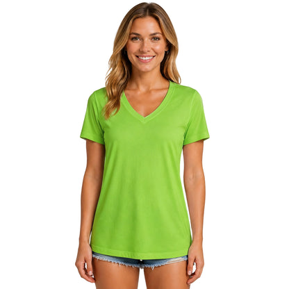 Women's V-Neck Athletic Shirt ✨ Quick-Dry Moisture Wicking UV Protection Workout Top