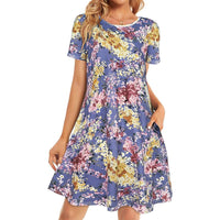 Purple Yellow Floral