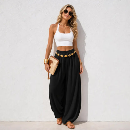 Women's Casual Lantern Pants ✨ Loose Fit Elastic Waist Summer Trousers