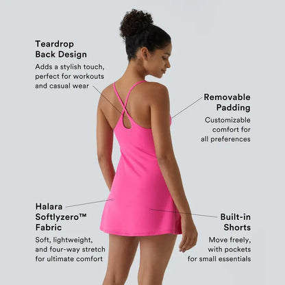 FINAL HOURS🔥 Backless Active Mini Dress Ultra Soft • Easy Peezy Fit