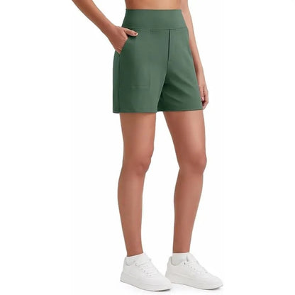 Women's High Waisted Athletic Shorts ✨ Running Yoga Workout Shorts with Pockets Casual Summer Activewear
