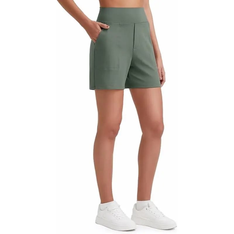 Women's High Waisted Athletic Shorts ✨ Running Yoga Workout Shorts with Pockets Casual Summer Activewear