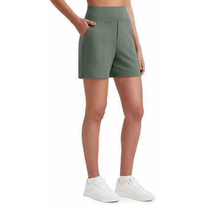 Women's High Waisted Athletic Shorts ✨ Running Yoga Workout Shorts with Pockets Casual Summer Activewear