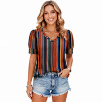 Z-boho Brown Striped