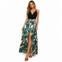 Black Floral Leaf