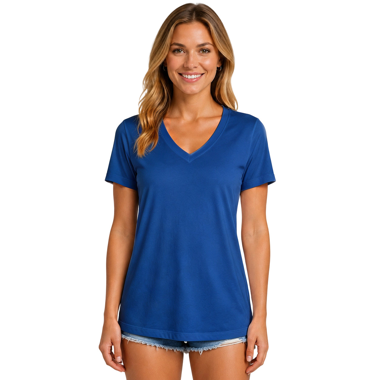 Women's V-Neck Athletic Shirt ✨ Quick-Dry Moisture Wicking UV Protection Workout Top