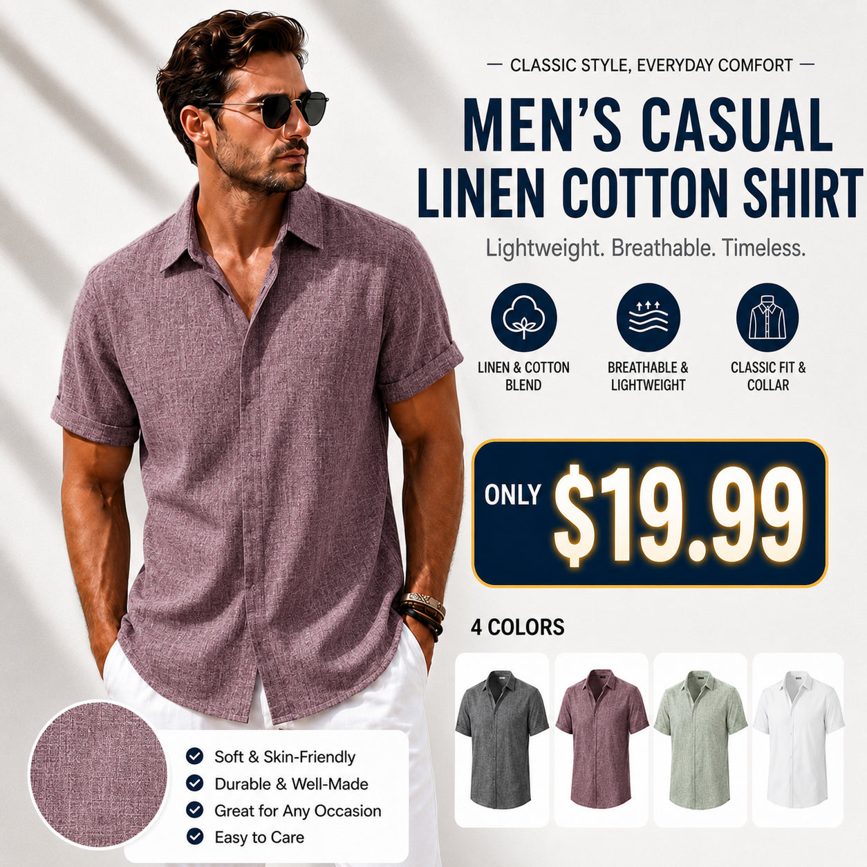 🔥 The Summer Shirt Every Man Needs | Lightweight, Breathable & Effortlessly Stylish