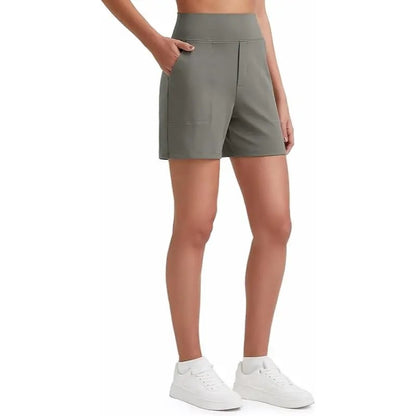Women's High Waisted Athletic Shorts ✨ Running Yoga Workout Shorts with Pockets Casual Summer Activewear