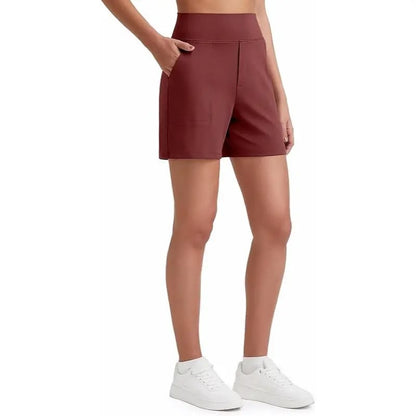 Women's High Waisted Athletic Shorts ✨ Running Yoga Workout Shorts with Pockets Casual Summer Activewear