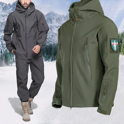 Hot Seller🔥Men's Waterproof Windproof Jacket – Warm Fleece Lined, Adjustable