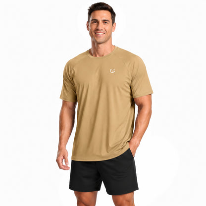 Men's Athletic Workout T-Shirt ✨ Moisture Wicking Cooling Performance Tee for Running & Gym