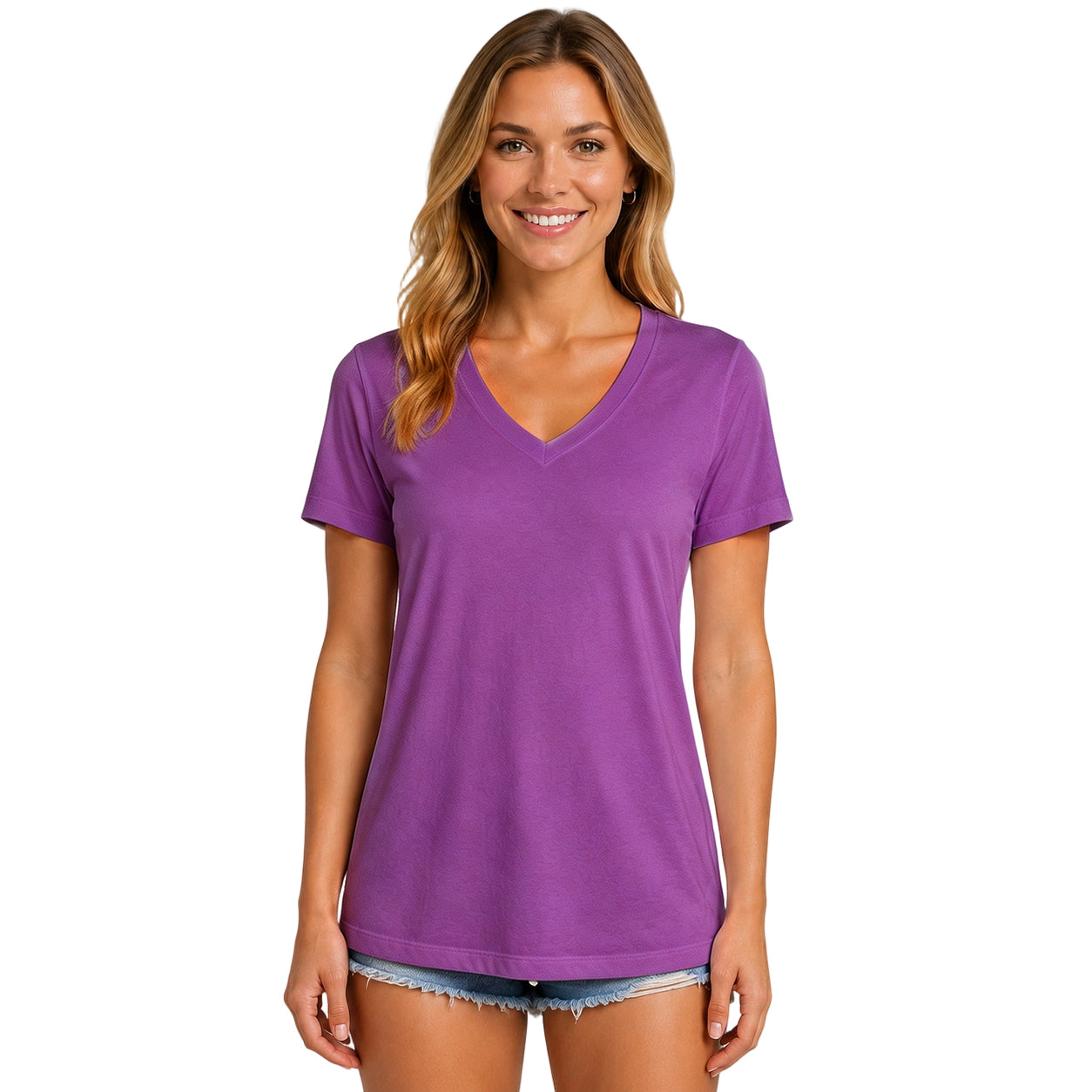 Women's V-Neck Athletic Shirt ✨ Quick-Dry Moisture Wicking UV Protection Workout Top