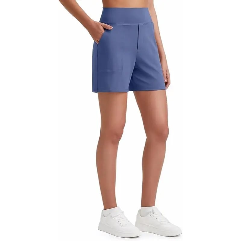 Women's High Waisted Athletic Shorts ✨ Running Yoga Workout Shorts with Pockets Casual Summer Activewear