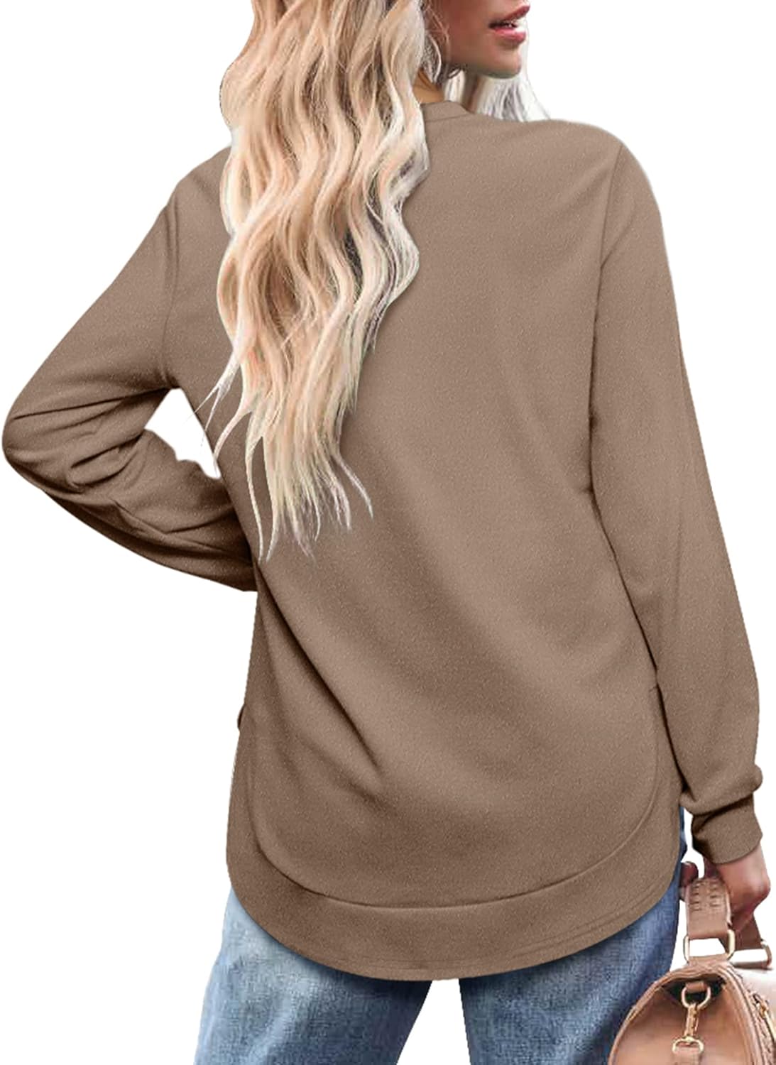Limited time sale🔥Womens Sweatshirt Crewneck Long Sleeve Shirts Tops