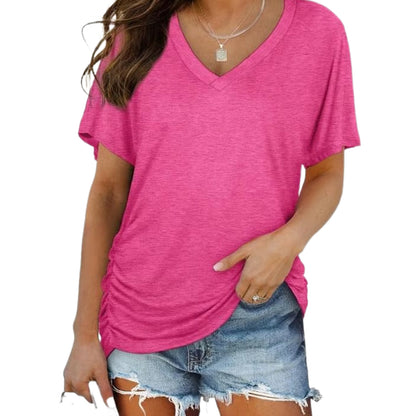 💕Hot Group Pick｜Classic Short Sleeve V-Neck Top | Soft Touch Comfort