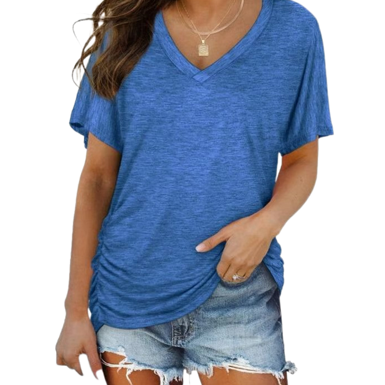 💕Hot Group Pick｜Classic Short Sleeve V-Neck Top | Soft Touch Comfort