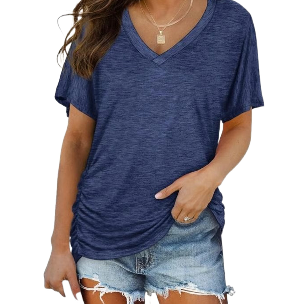 💕Hot Group Pick｜Classic Short Sleeve V-Neck Top | Soft Touch Comfort