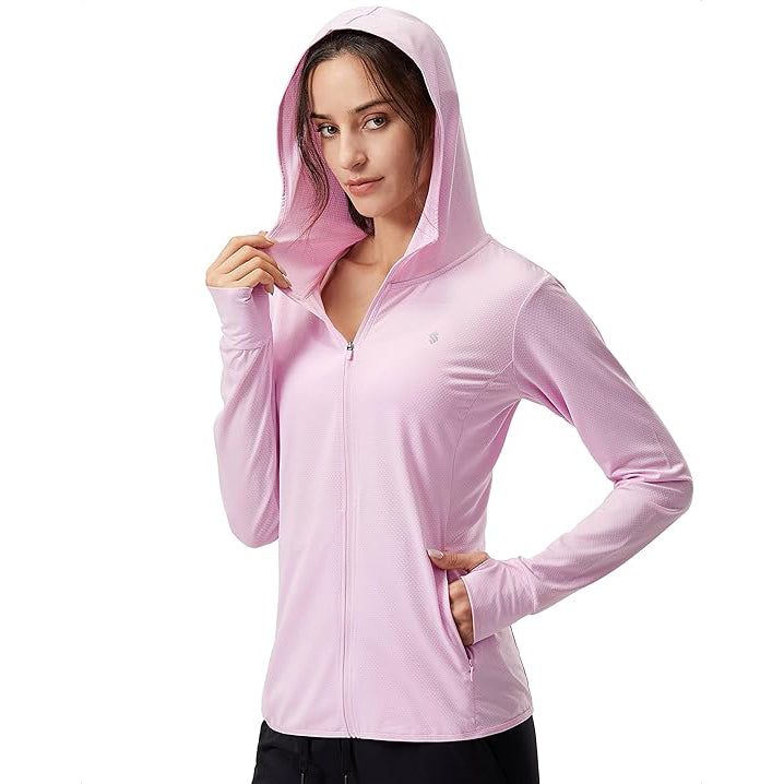 Women's UPF 50+ Sun Protection Hoodie ✨ Lightweight Breathable Long Sleeve Outdoor Jacket