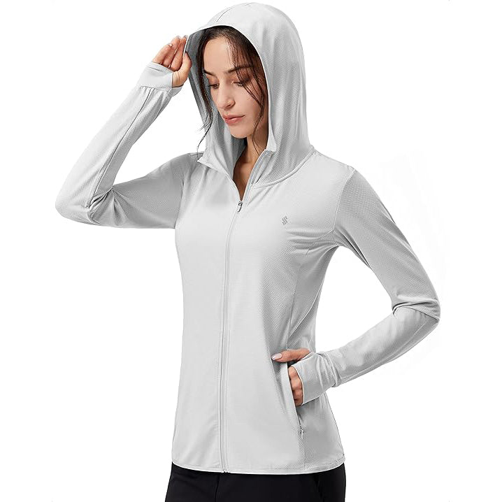 Women's UPF 50+ Sun Protection Hoodie ✨ Lightweight Breathable Long Sleeve Outdoor Jacket
