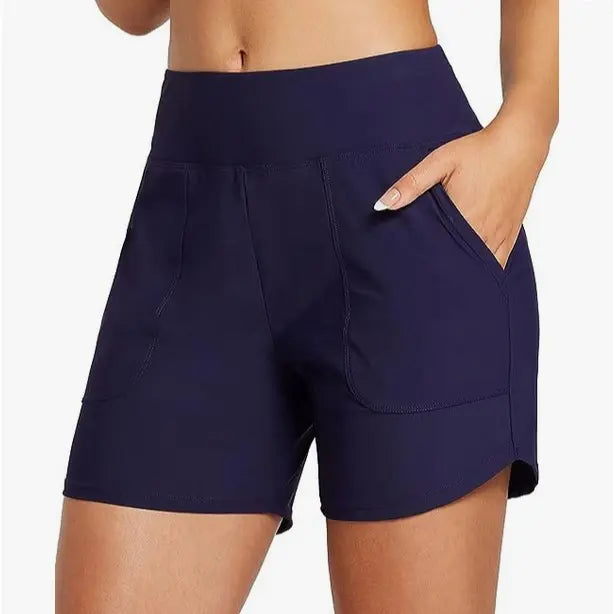 Women's 3"/5"/7"/9" High Waisted Lightweight Quick Dry Swim Shorts
