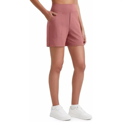 Women's High Waisted Athletic Shorts ✨ Running Yoga Workout Shorts with Pockets Casual Summer Activewear