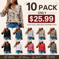 3/4 Length Sleeve Womens Tops Dressy Casual Blouses
