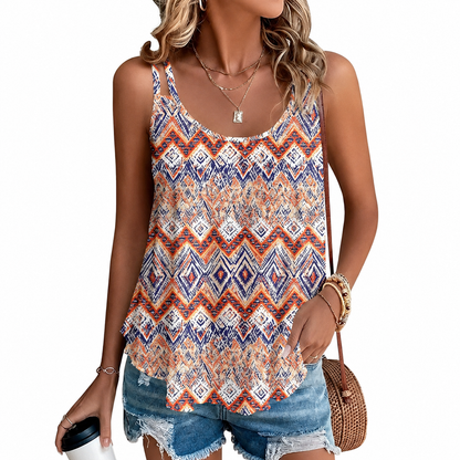 🌸 2026 Trending Cami Tank Top ✿ Women’s Lightweight Spaghetti Strap Scoop Neck Top ✿ Loose Fit Summer Beach Casual Essential