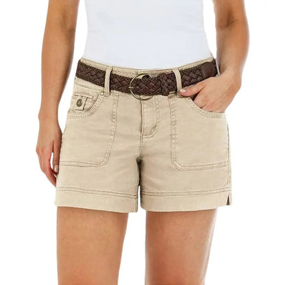Women's Casual Mid-Rise Denim Shorts ✨ Relaxed Fit Everyday Summer Essential