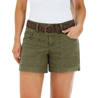 Women's Casual Mid-Rise Denim Shorts ✨ Relaxed Fit Everyday Summer Essential
