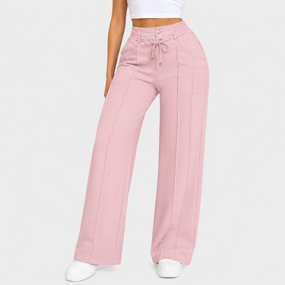 💥Last Day Promotion💥New Autumn Drawstring High Waist Wide Leg Pants